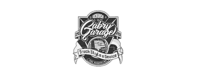 Gabry garage logo wit