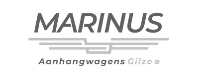 marinus aanhangwagens logo wit